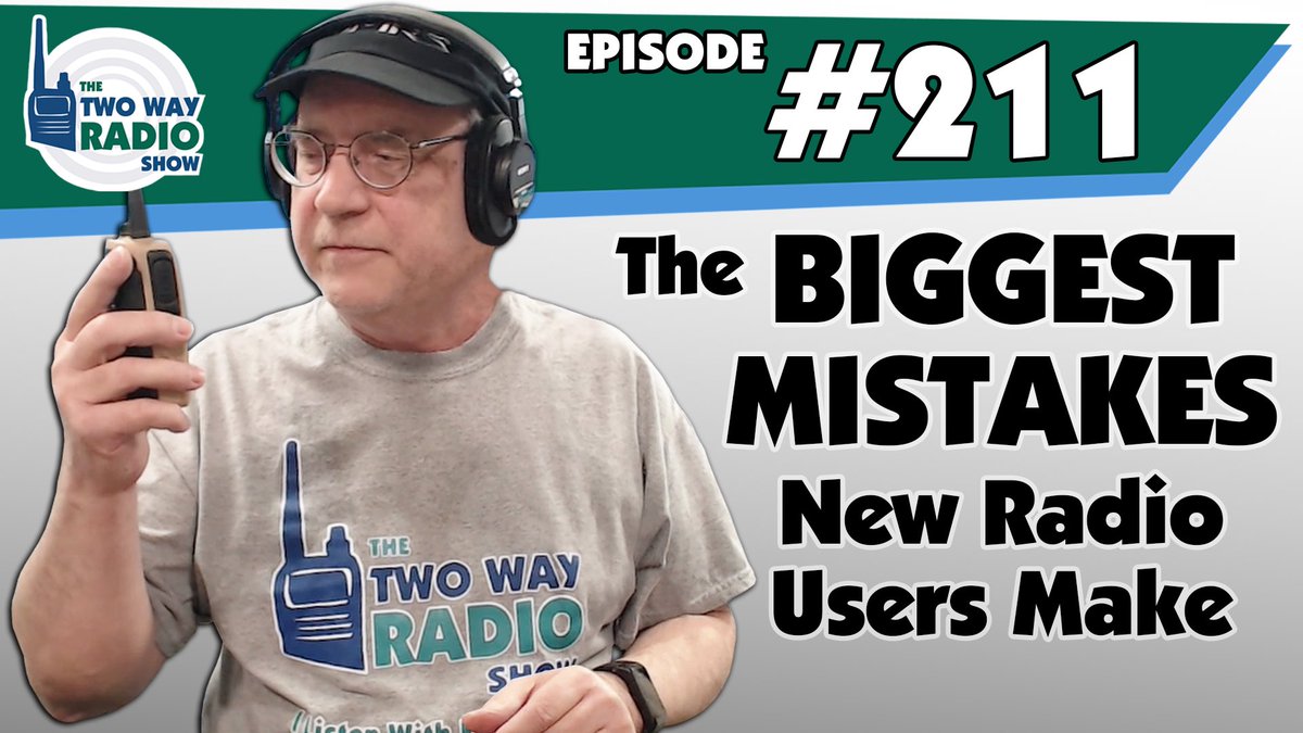 2wayradios's tweet photo. 🔴PREMIERING 7PM ET TONIGHT🔴 In this episode of The Two Way Radio Show Podcast, we discuss the most common mistakes new radio users make, why they happen, and how to fix them for better performance and clearer communication.
 
We'll also cover some of your comments and questions from our blog and forum 🔗⬇️