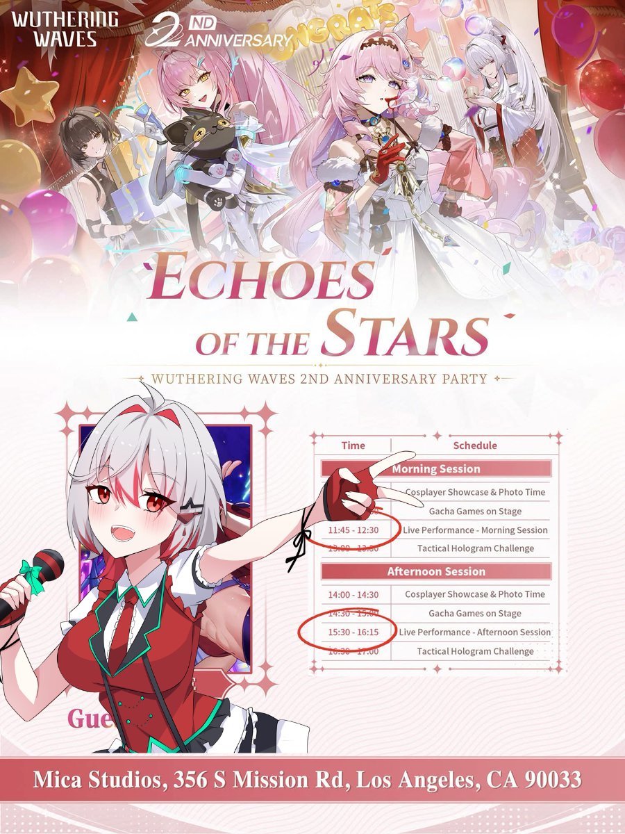 ShinOfficer's tweet photo. GUYS NEXT WEEK @MaiRubeee GOING TO BE LEADING ECHOES OF THE STAR LIVE PERFORMANCE!!!! SHOW YOUR IDOL SOME LOVE!!
Idol Art Artist: https://t.co/TtNankbzQ5
#rubeeART #WutheringWaves #IdolConcert https://t.co/7OekbUbaxw