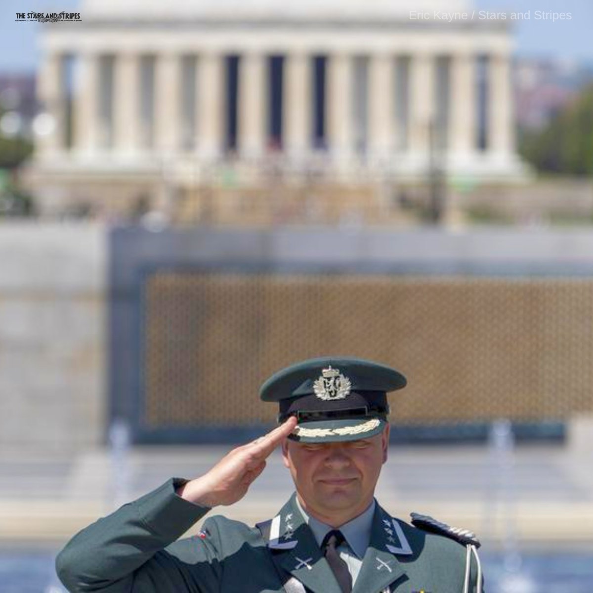 starsandstripes's tweet photo. GALLERY: Veterans and dignitaries gathered at the National World War II Memorial to commemorate the 81st anniversary of Victory in Europe Day with a ceremony honoring the sacrifices of Allied forces and the legacy of the “Greatest Generation.”

See photos from @photokayne: 
https://t.co/nEmZlOHQCb