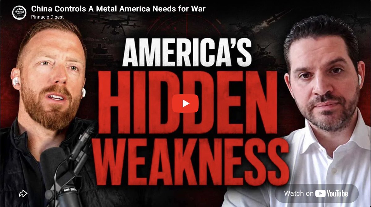 MitchSmithVanc's tweet photo. 🇺🇸 America’s Hidden Weakness 🇨🇳 

Antimony is rapidly emerging as one of America’s most strategic critical minerals, essential for ammunition, missile guidance systems, night vision, semiconductors, batteries & energy security.

With China historically supplying ~2/3 of U.S. antimony imports and now restricting exports for military end-use, the urgency to secure domestic supply has never been greater.

⚒️ @NevGoldCorp ’s Limousine Butte Gold-Antimony Project positions the company at the center of rebuilding a North American antimony supply chain at the intersection of defense, energy & technology. 

Watch this interview of $NAU CEO @bbonifacio1 with @aaronjhoddinott on @pinnacledigest’s @YouTube channel: https://t.co/XdRlVxf1Or

🇨🇦 $NAU 
🇺🇸 $NAUFF 

#CriticalMinerals #Antimony #Defense #Mining