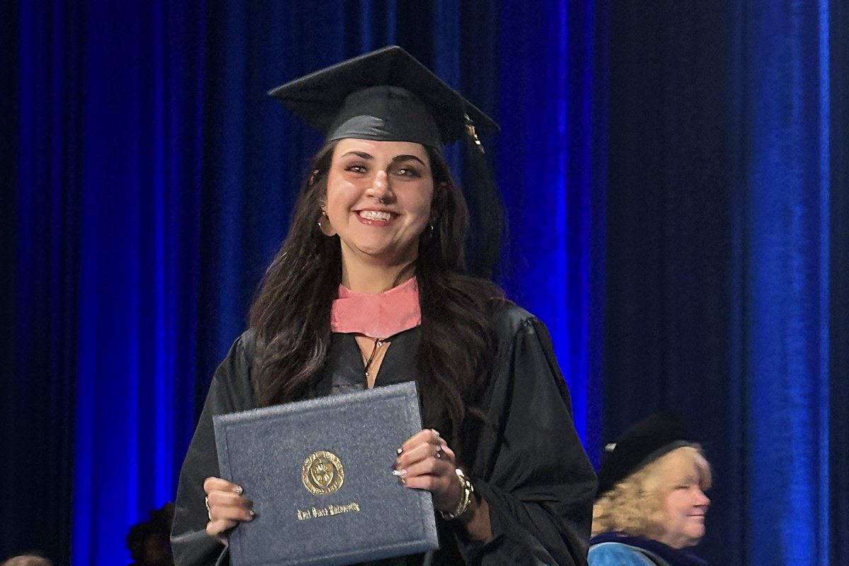 KentCPH's tweet photo. The photos may be a little blurry, but your future is bright! Congratulations to all #KentCPH master's and doctoral graduates on this incredible achievement! Your hard work, dedication, and perseverance have paid off, and we are proud to celebrate this milestone with you!  🎓💙💛 https://t.co/0TDo1YNWPk