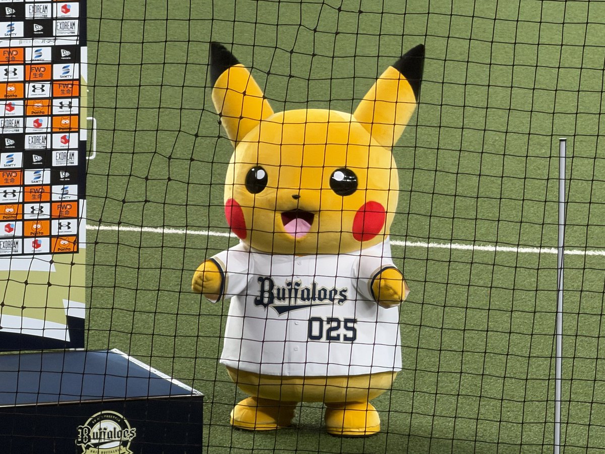 gerubaseball's tweet photo. おはようございます。
改めて、京セラドーム大阪で昨日配布されたピカチュウユニフォームをば。３枚目は右袖のアップ。
これ着たまま、球場帰りに立ち呑み屋さんへ行ったら、アルバイト店員のおねーさんが飛んできてキャーキャー言っていた。 https://t.co/uc4919IWm2