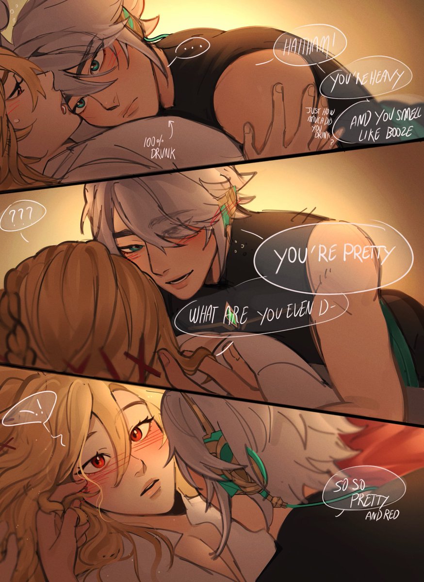 alhaitham being flirty and clingy and he’s drunk #haikaveh 🌱#Kaveh #Alhaitham Cre:<a href="/wiistef/">stef 🍊</a> <a href="/darfyssi/">𝑫𝑨𝑹𝑭𝒀𝑺𝑺𝑰</a>