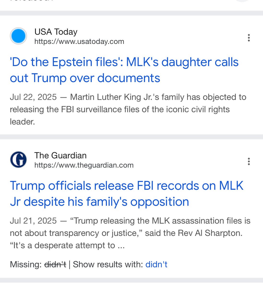 1) Read the comments on Matt’s post. 

2) I am frankly happy to see Matt’s post and glad that Matt is digging into this. Because …. 

3) To Matt’s low-key implied point, and something that continues to stick with me- since 2025-is: 

“Martin Luther King Jr.'s family,