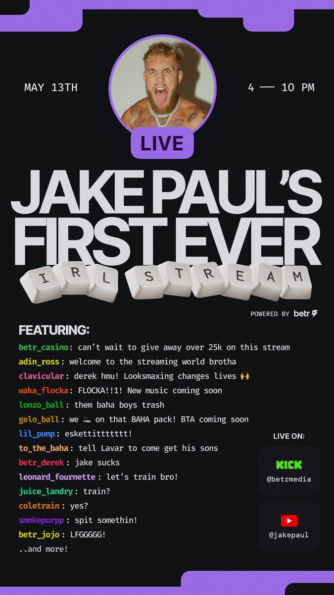 Jake Paul tweet media