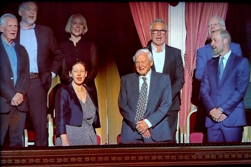 anthonybrog's tweet photo. Happy 100th birthday to #DavidAttenborough father of modern #science communication - moving tribute to a living legend @RoyalAlbertHall His broadcasting career brought the natural world to global audiences, his climate advocacy in recent years highly influential #Attenborough100 https://t.co/8GVNrbXByR