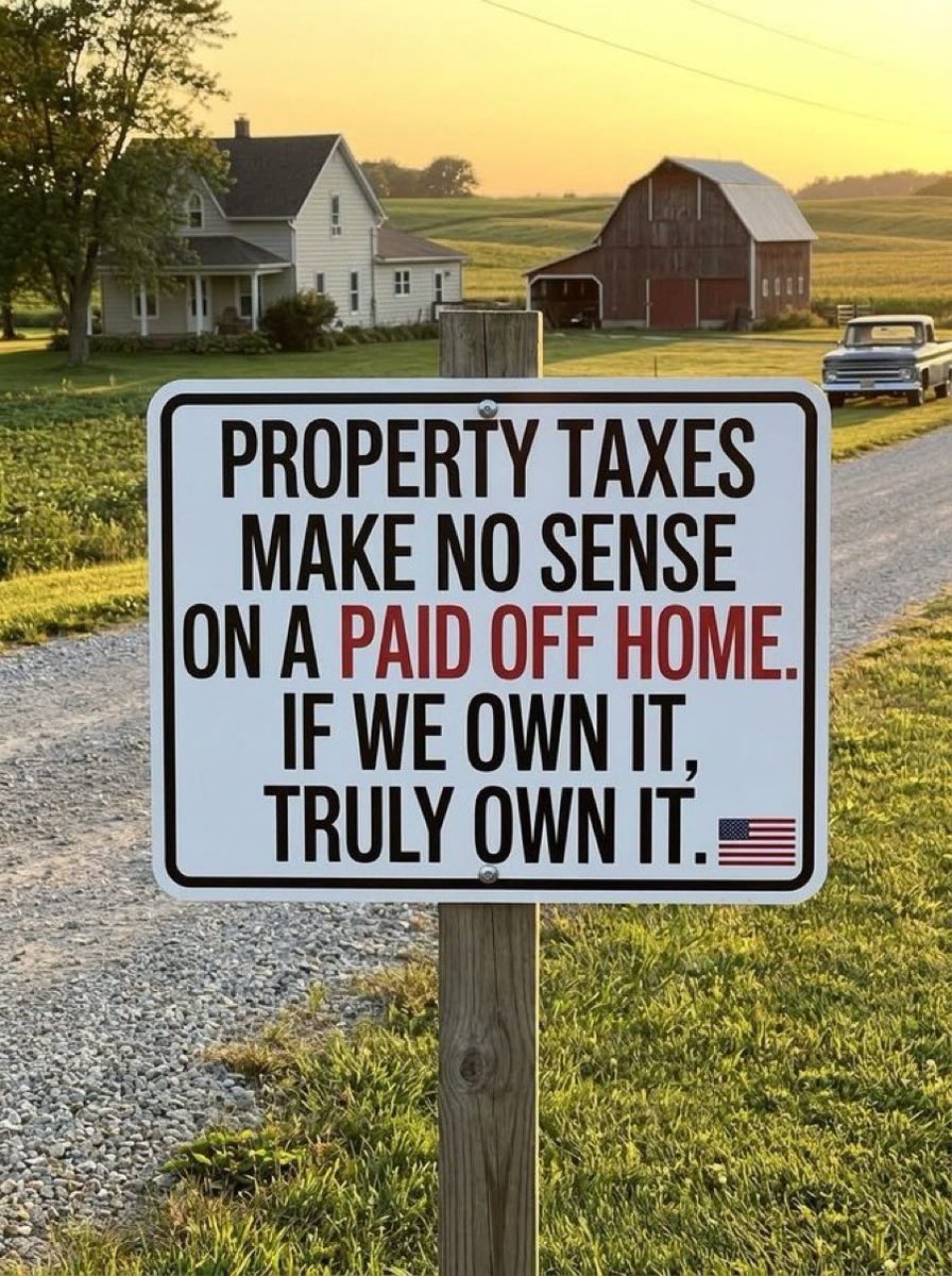 ProudElephant's tweet photo. It’s time to permanently end property taxes. https://t.co/1CW5Hcpy4u