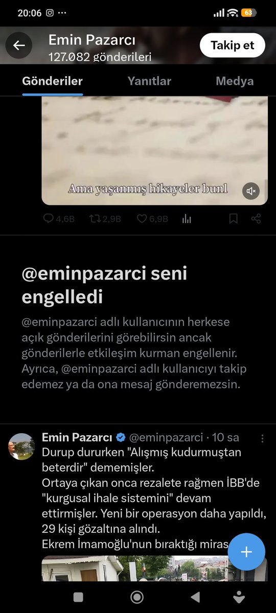 06sinankose06's tweet photo. Kendini akşam gazetesi Ankara temsilcisi sanan bu y***** oğlu y***** Emin söylediğim tek bir sözle direkt olarak beni engelledi. Zaten kendisine attığım mesajda da cevap verecek kapasitesi olmadığını açıkça söylemiştim. Beni yalancı çıkartmadı. Kendisin satılık bir gazatacidir https://t.co/PHGzAwxI4A