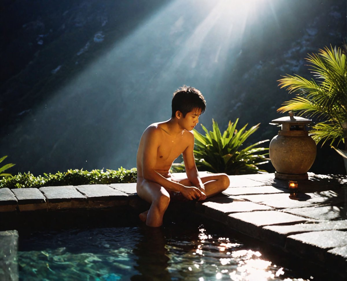 Silicon_Sons's tweet photo. Alone at the Onsen https://t.co/LktcSDqimT