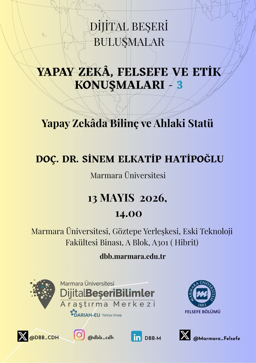 Dijital Beşeri Bilimler M.|Center f DH |Marmara Ü tweet media