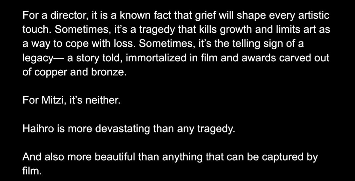 thymalfoy's tweet photo. what really hits me is how love and grief are literally inseparable here hahaha 💔 love STAYS TALAGA KAHIT WALA NA SI HAIHRO KALBO 🥺 i remember when she said “…the world will forever remember us unconsciously.” totoo lang kasi habang buhay ako, buhay din ang memories ni haihro! https://t.co/FhzHxO585g