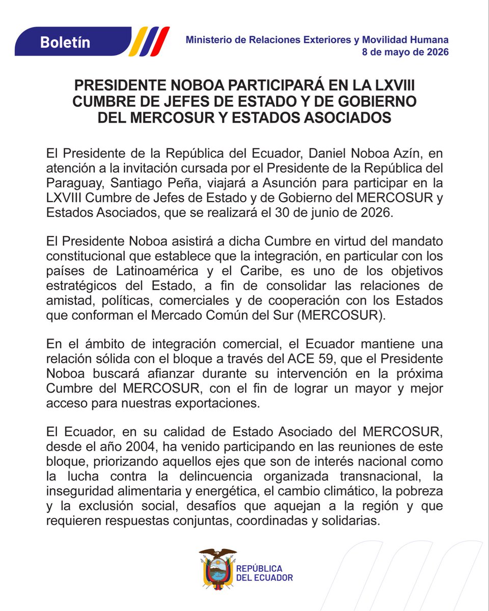 Cancillería del Ecuador 🇪🇨 tweet media