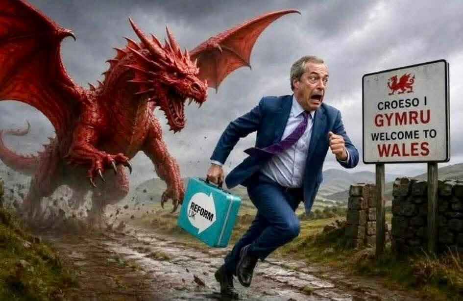 SionJobbins's tweet photo. Da iawn @Plaid_Cymru! ✊🏴󠁧󠁢󠁷󠁬󠁳󠁿 https://t.co/tVrRs7bdSw