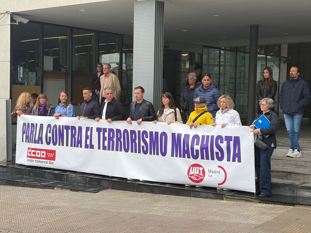 CCOOmadridSur's tweet photo. 🟣 Hoy hemos vuelto a salir a las calles en #Parla, #Leganés y #Getafe para denunciar una vez más que los machistas siguen asesinando en nuestro país. 

Exigimos más medios en protección de las víctimas y en educación para acabar con la lacra del machismo.

¡Ni una más! https://t.co/BJp351T92r