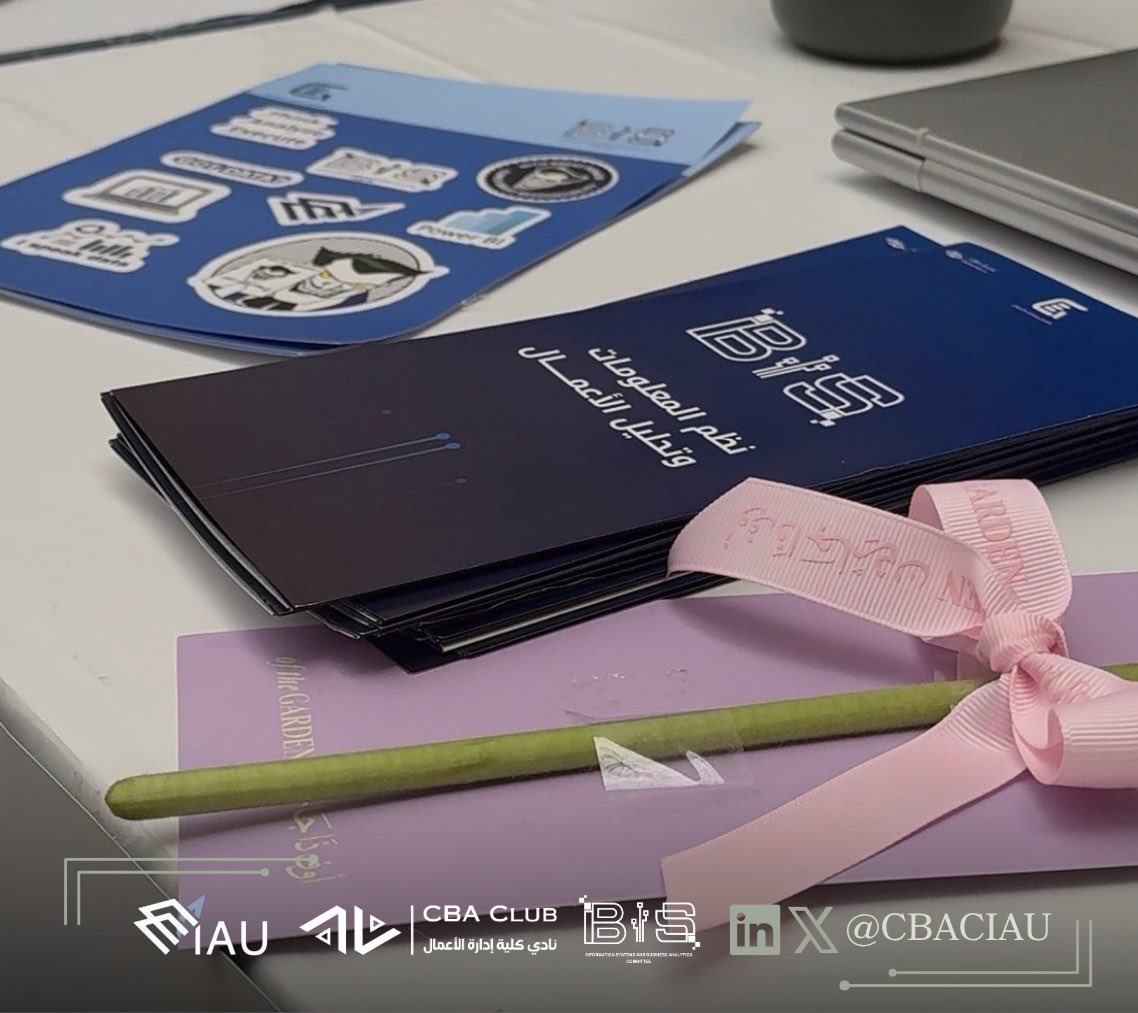 BIScommittee's tweet photo. برعاية نائب رئيس الجامعة للشؤون الأكاديمية د.عبدالله المهيدب تشرفنا بالمشاركة في معرض مسارات الأعمال ، من خلال بوث استعرضنا خلاله دور تخصص نظم المعلومات وتحليل الأعمال في الربط بين التقنية والأعمال، وتحويل البيانات إلى رؤى تدعم اتخاذ القرار وتفتح آفاقا مهنية واعدة

#CBA_COMMUNITY https://t.co/mCgCpqVect