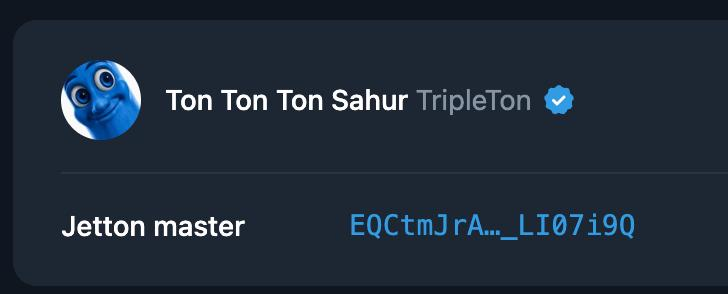 TripleTonSahur's tweet photo. VERIFIED ON @dedust_io 
VERIFIED ON @keeper_wallet 
VERIFIED ON @ton_blockchain 

TRIPLE PLAT
TRIPLETON

TON TON TON SAHUR! https://t.co/uOGDXR6TQn