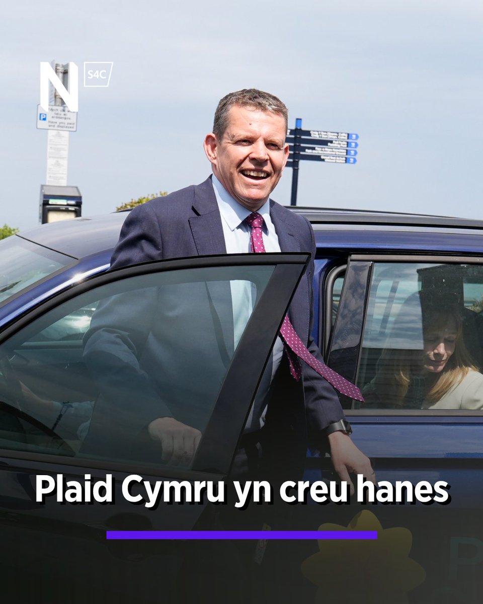NewyddionS4C's tweet photo. 🌼 🏴󠁧󠁢󠁷󠁬󠁳󠁿 Mae Plaid Cymru wedi creu hanes drwy ennill Etholiad Senedd Cymru 2026, ac fe fydd yn llywodraethu am y tro cyntaf erioed https://t.co/PNWMudAaTQ https://t.co/y8MqslMIdF