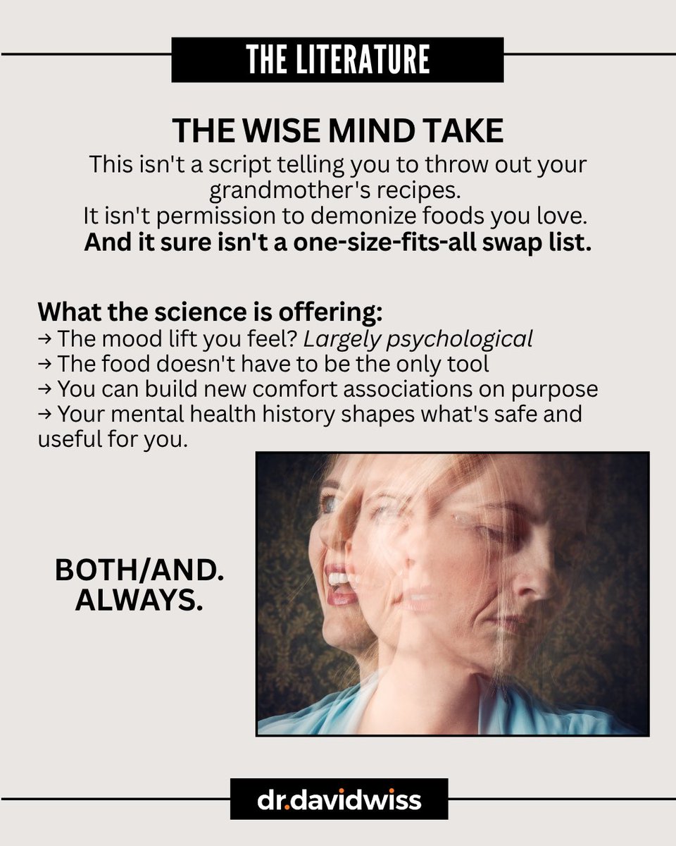 wisemind_nutrit's tweet photo. It means we have more agency than we think. It also means we don't have to wage war on the foods that carry our memories. We just need a wider toolkit. https://t.co/iVpjFTjbp3