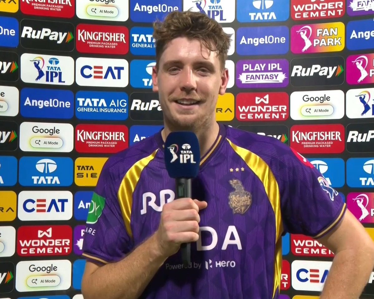 Cameron Green - "Finn Allen didn't even realize he could get a hundred, I did all the maths and told him he had a chance. Singles taken were calculated" 🥹💜