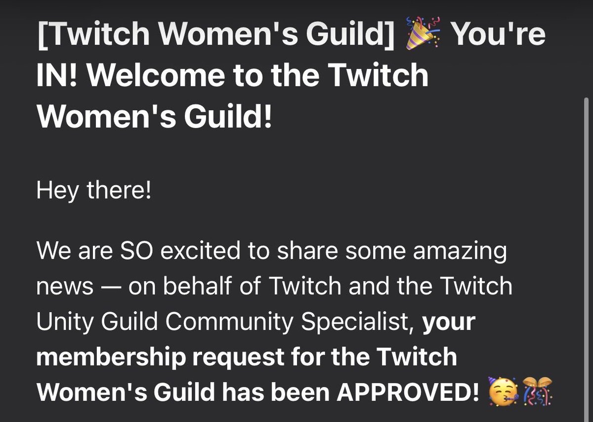Twitch Streamers Celebrate Unity Guild Acceptances
