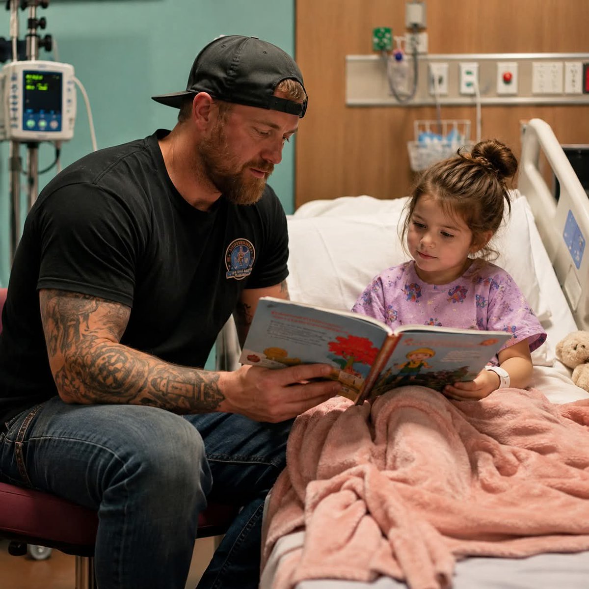 The little girl asked if I could be her daddy until she dies... but I refused.

​I refused because "until she dies" wasn't nearly long enough.

​Seven years old. Stage four. Abandoned in room 432. When I walked in—58 years old, covered in ink, beard to my chest, and smelling like