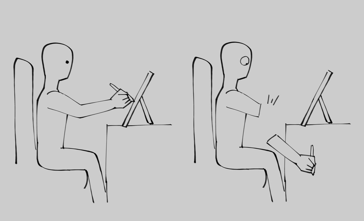 SeijiDraws's tweet photo. You're supposed to draw with arm not your wrist, though. https://t.co/8FbCG6WGp1