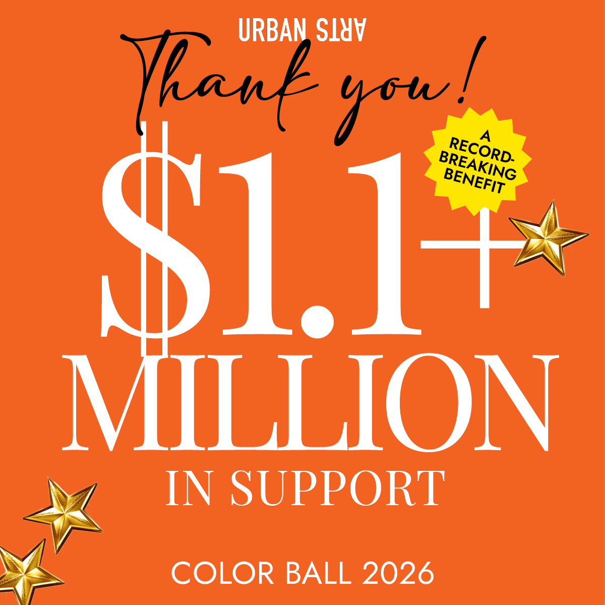 UrbanArtsOrg's tweet photo. CB26 by the numbers!!! Thank you to our brilliant guests, honorees, performers and talent! Pound follow to see our mission in action!
#bythenumbers #recordbreaking #nonprofitnyc #springgala https://t.co/A0GGwc8DII