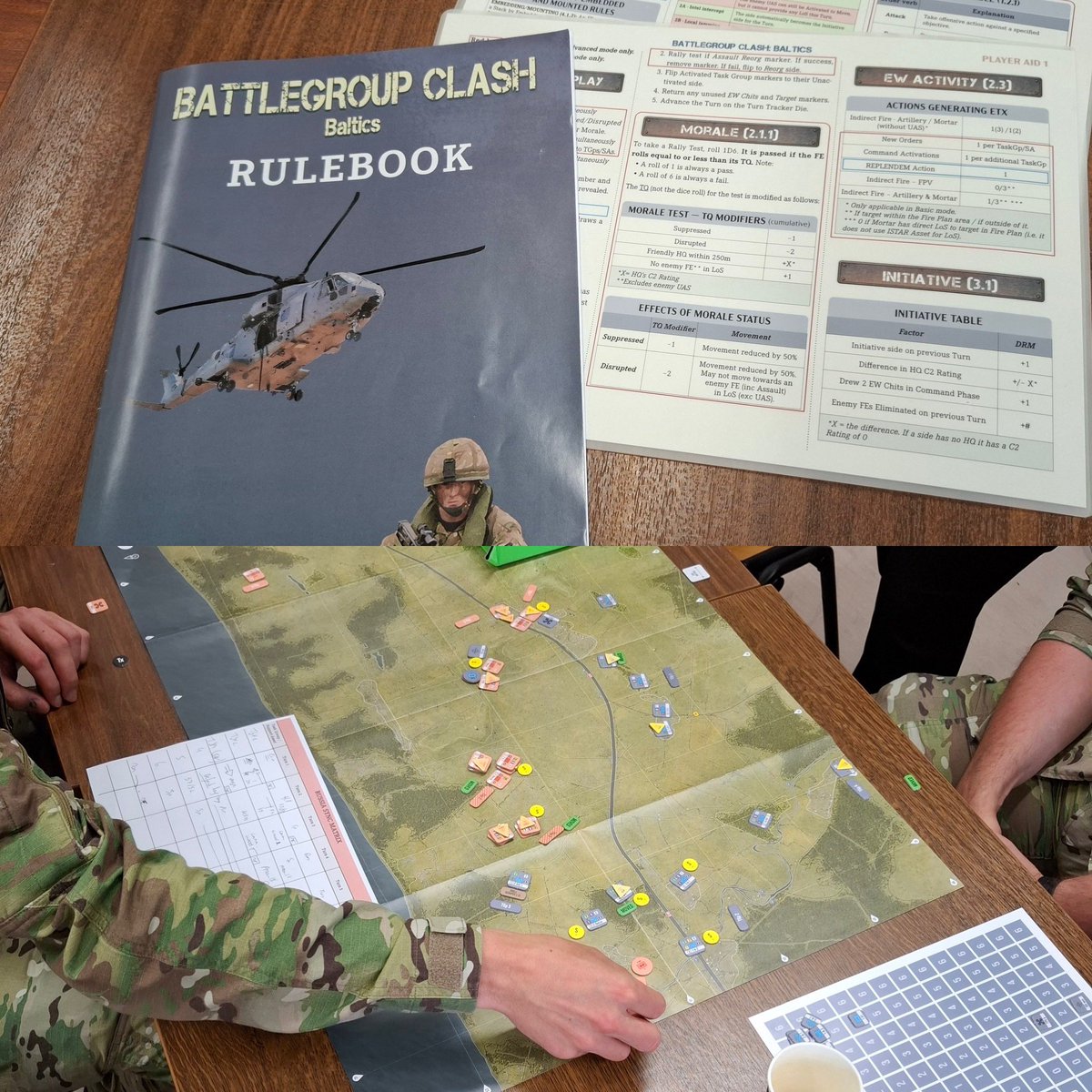 LandOpsBelDef's tweet photo. This week, officers of the 51 CSOC explored a wide range of wargaming formats, from tactical to logistical, company to corps level and from professional to playful. The goal ? Bring continued education theory to life through hands-on serious games. https://t.co/0gaW4I7NMp
