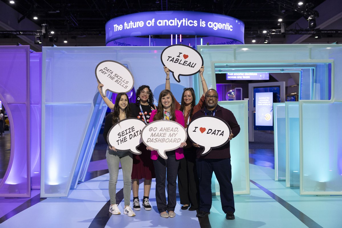 tableau's tweet photo. That's a wrap for Tableau Conference #TC26! Thank you #DataFam for a legendary week of innovation, connection, and inspiration. Let’s go from seeing to doing with agentic analytics 🚀 https://t.co/hcUOhbptGy