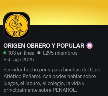 Origen Obrero y Popular - Discord Manya tweet media