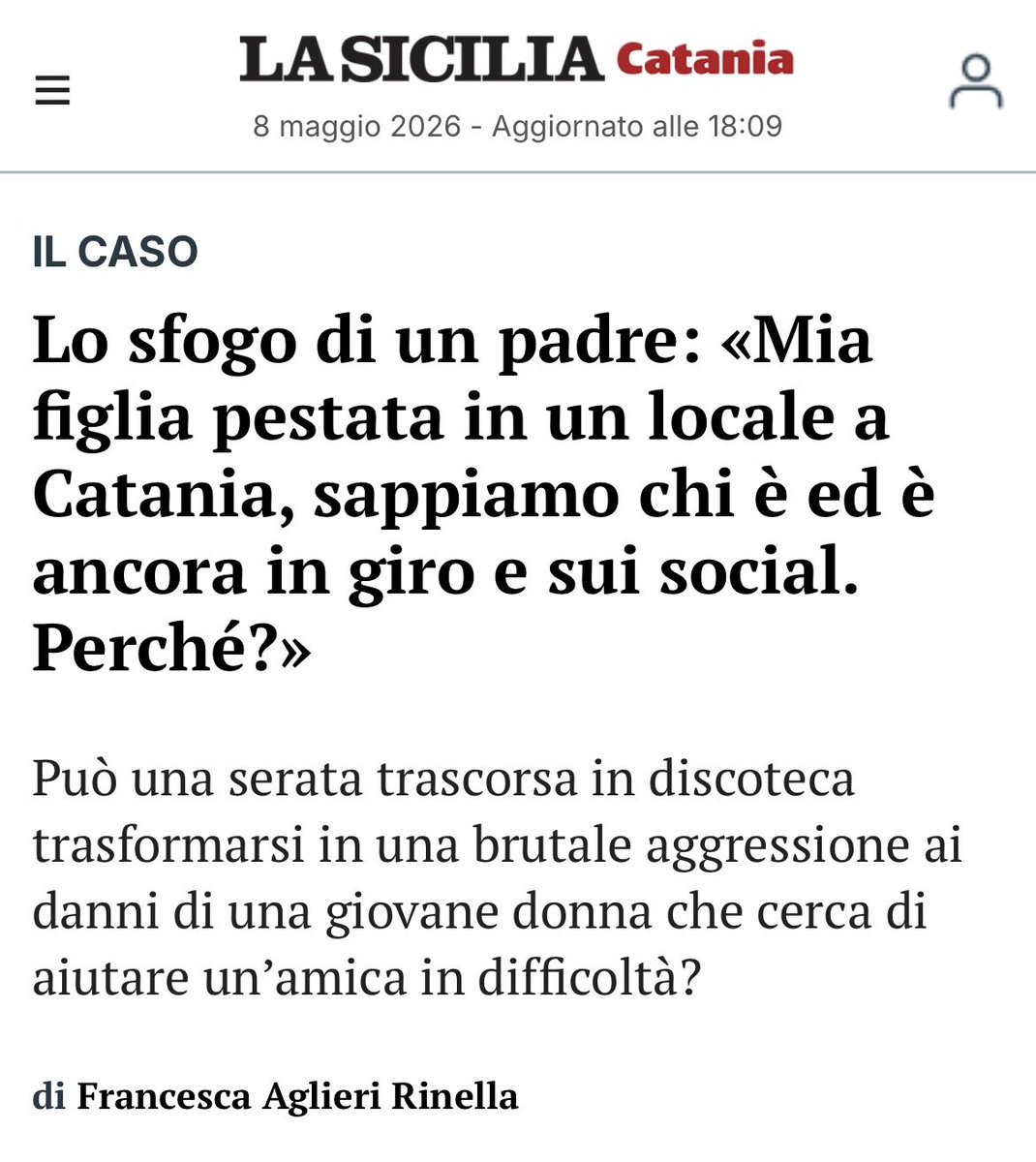 Catania, mentre cercava di rianimare un’amica che aveva avuto un malore, una 32enne è stata ostacolata nelle operazioni di soccorso e picchiata con un pugno al volto da un giovane extracomunitario.

La donna ha già subito il primo intervento chirurgico al naso ma non è escluso