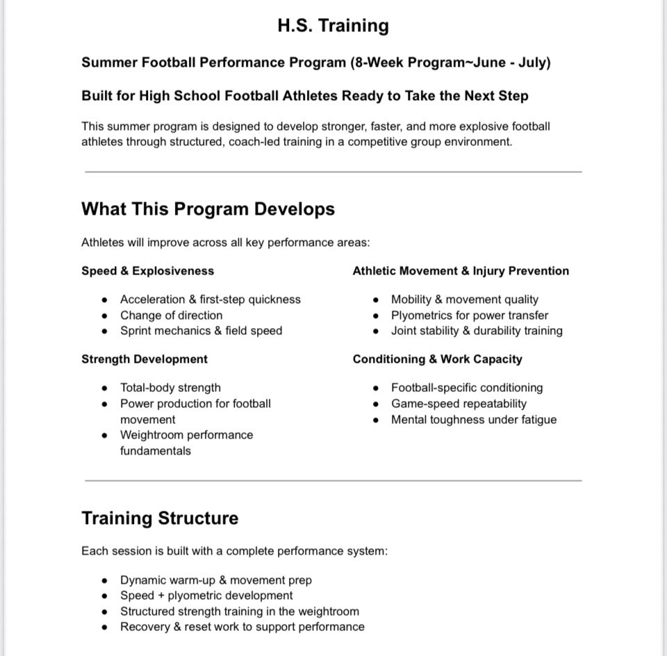 PACoachRush's tweet photo. If you’re looking for an off season/summer strength &amp; conditioning plan to get your athletes ready, go check this out. 
@HunterSims34 https://t.co/pCCNw9J0Qx