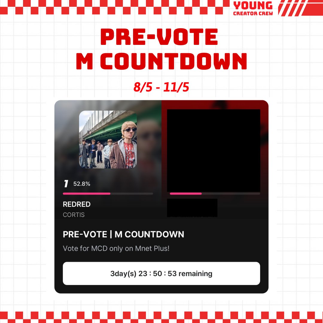 📢 CỔNG PRE-VOTE M COUNTDOWN ĐÃ MỞ 📢 📱 MNET PLUS ⏰ 22:00 8/5 - 21:59 11/ ...