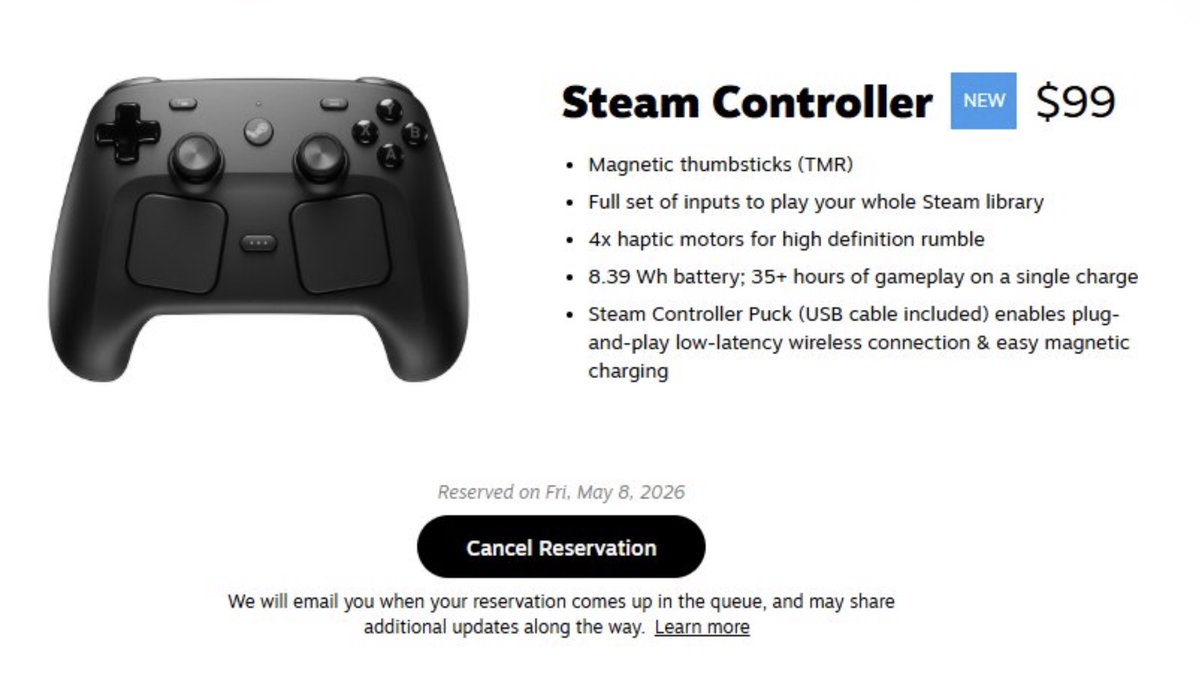 Steam Hardware Updates tweet media