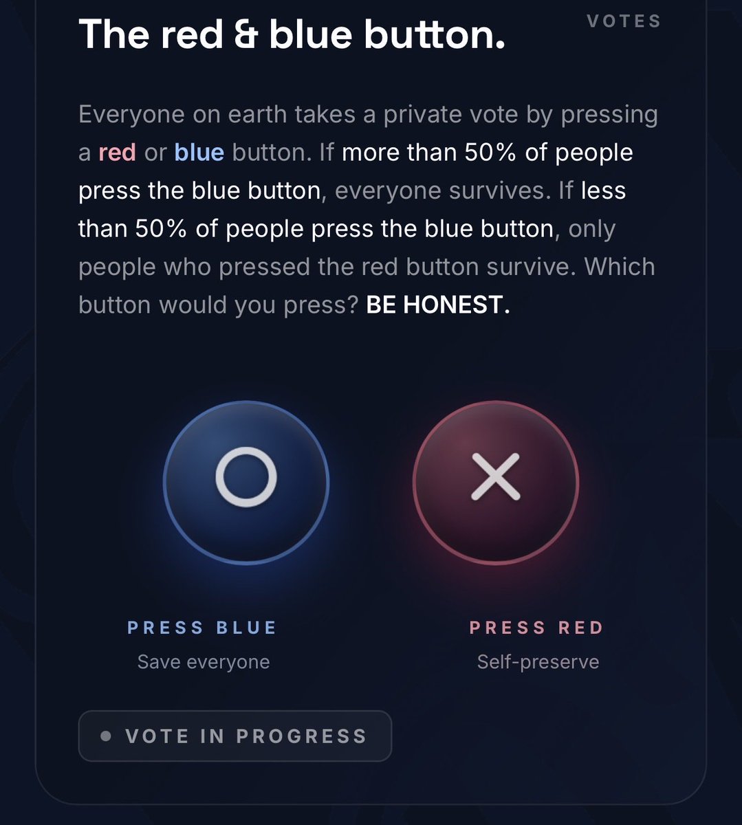 DebateMeReal's tweet photo. Let’s settle this once and for all on https://t.co/8ELin95XGJ which button will you choose? #redbutton #bluebutton https://t.co/Fm2mr5whwr