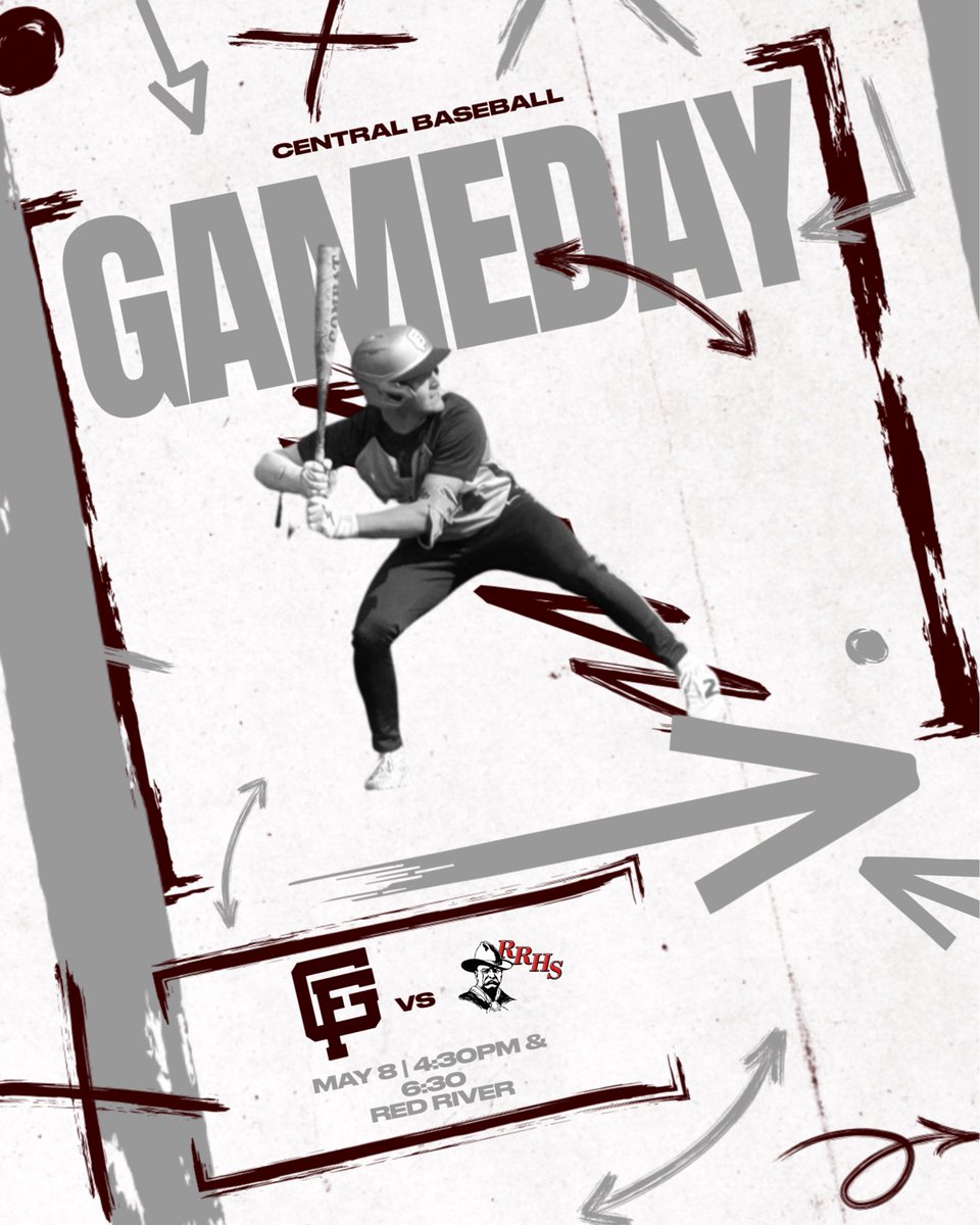 GFCBaseball's tweet photo. GAME DAY!!
Your Central Knights are taking on crosstown rival Red River tonight at Kraft, JV at Montgomery https://t.co/2R5e9cMnvr