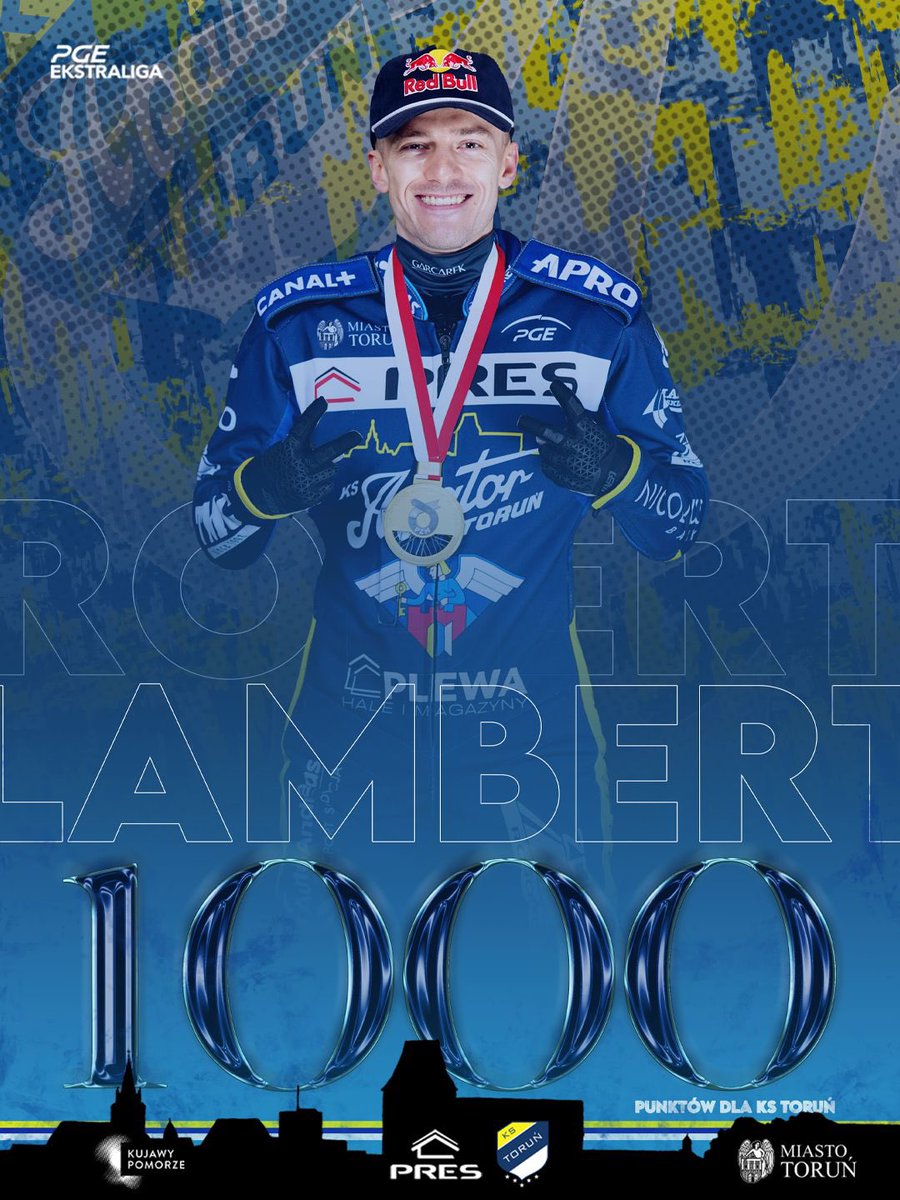 KS_Torun's tweet photo. Lambo przekroczył barierę tysiąca punktów dla naszego klubu! 🔥

Gratulujemy 🎉

#TORZIE

#ŻyjeMyŻużlem #PGEEkstraliga
#PRESnaTorze #hejA
⭐🔵⚪ https://t.co/hxbpvDv7Xz