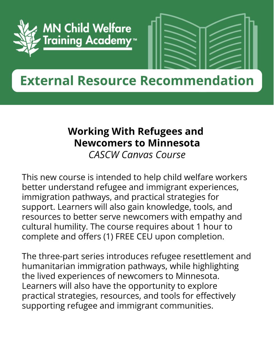 Minnesota Child Welfare Training Academy tweet media