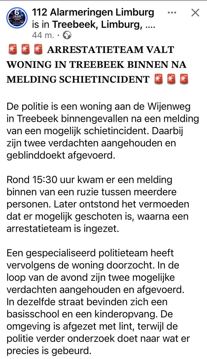 Inval arrestatieteam na schietpartij