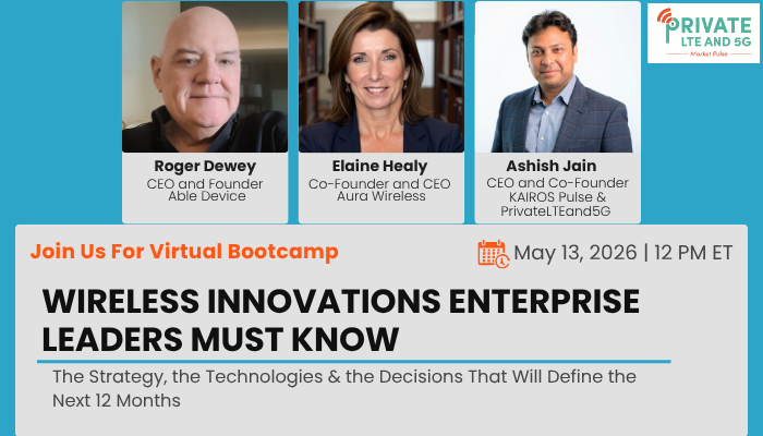 kairospulse's tweet photo. 🚨 Less than a week to go.

PrivateLTEand5G's bootcamp - Wireless Innovations Enterprise Leaders Must Know in 2026 - is one hour that could reshape how you think about connectivity strategy.

📅 May 13 | 12:00 PM ET | Free &amp; Virtual

Book your spot now: https://t.co/x107EAImAt https://t.co/gRSl6bi9V2