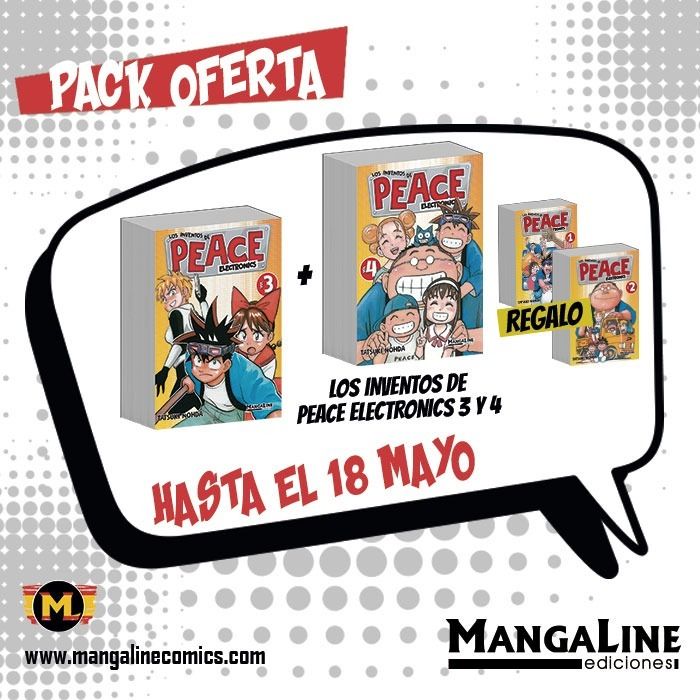 MangalineES's tweet photo. También estará disponible hasta ese día el pack de Peace Electronics: Con la compra y la preventa de los tomos 3 y 4, ¡de regalo los tomos 1 y 2! ¡Aprovecha la oferta!

PACK OFERTA▶️https://t.co/3OwfwAUafN https://t.co/a77H9GWOJF