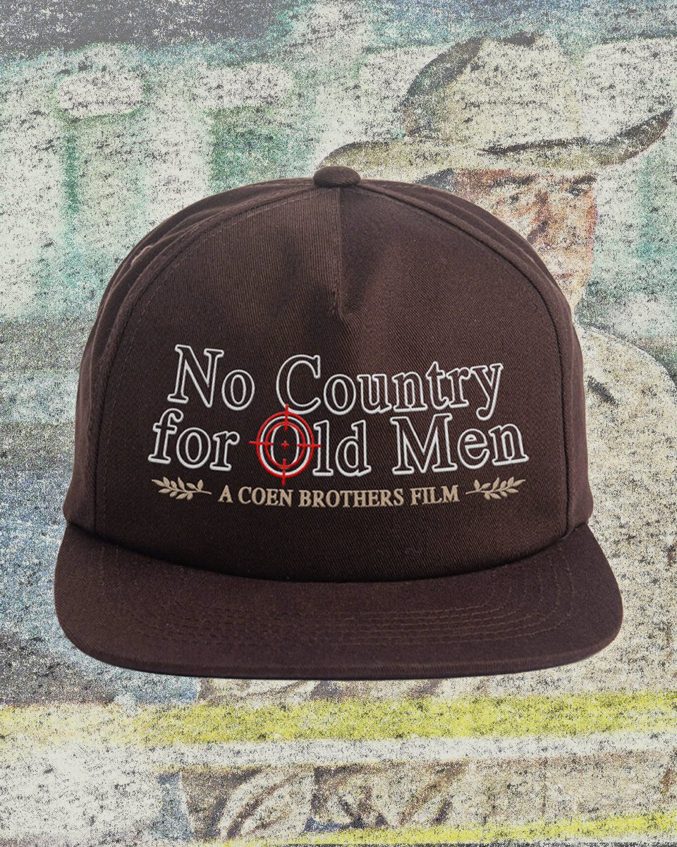 restrictedvr's tweet photo. no country for old men snapback. simple and clean. https://t.co/TisOpaC26X