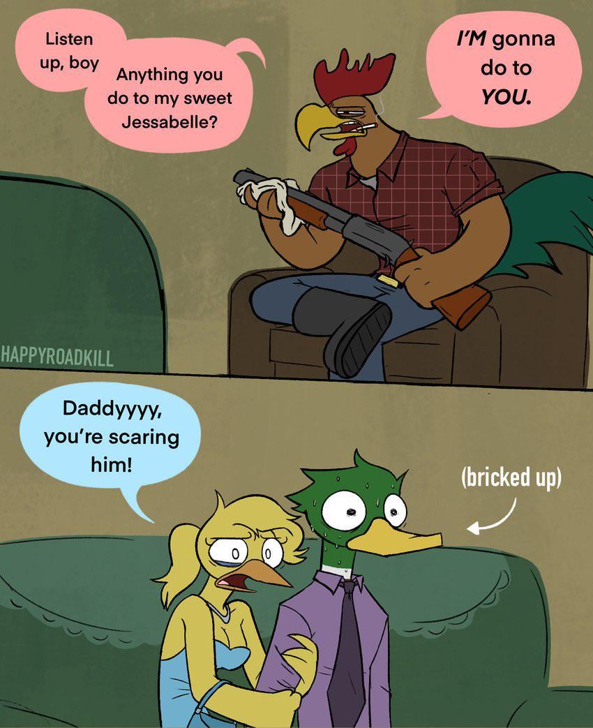 This was the plot of a happyroadkil comic