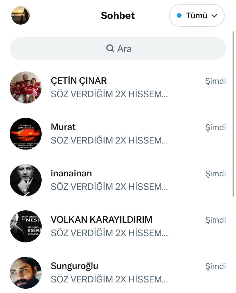Hknyldz01's tweet photo. HİSSEMİ BEĞENİ VE RT YAPANLARA GÖNDERMEYE BAŞLADIM.

HERKES DM KUTUSUNU KONTROL ETSİN

ALEV ALACAK PİYASA🔥🔥 https://t.co/jQAm4BgXWs