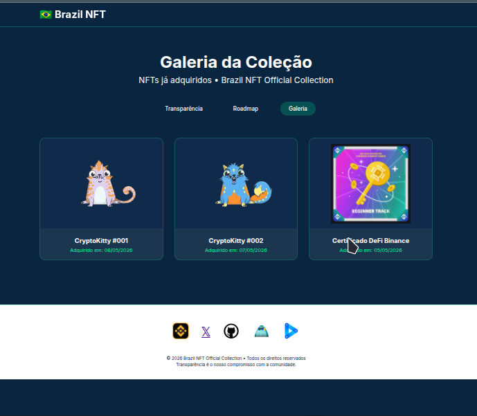 BrazilPfp's tweet photo. Transparency Portal Page Update
New sessions and improved navigation
by #BrazilNTFOfficialCollection
#COStv #Contentos #TradeyAI https://t.co/bKUmAC4ENa