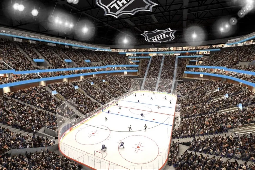 TuskedUp's tweet photo. Here's how the renderings and design of the arena remodel have evolved last two years. First two are from 2024 and the bottom two are from today. https://t.co/esJmGGBAId