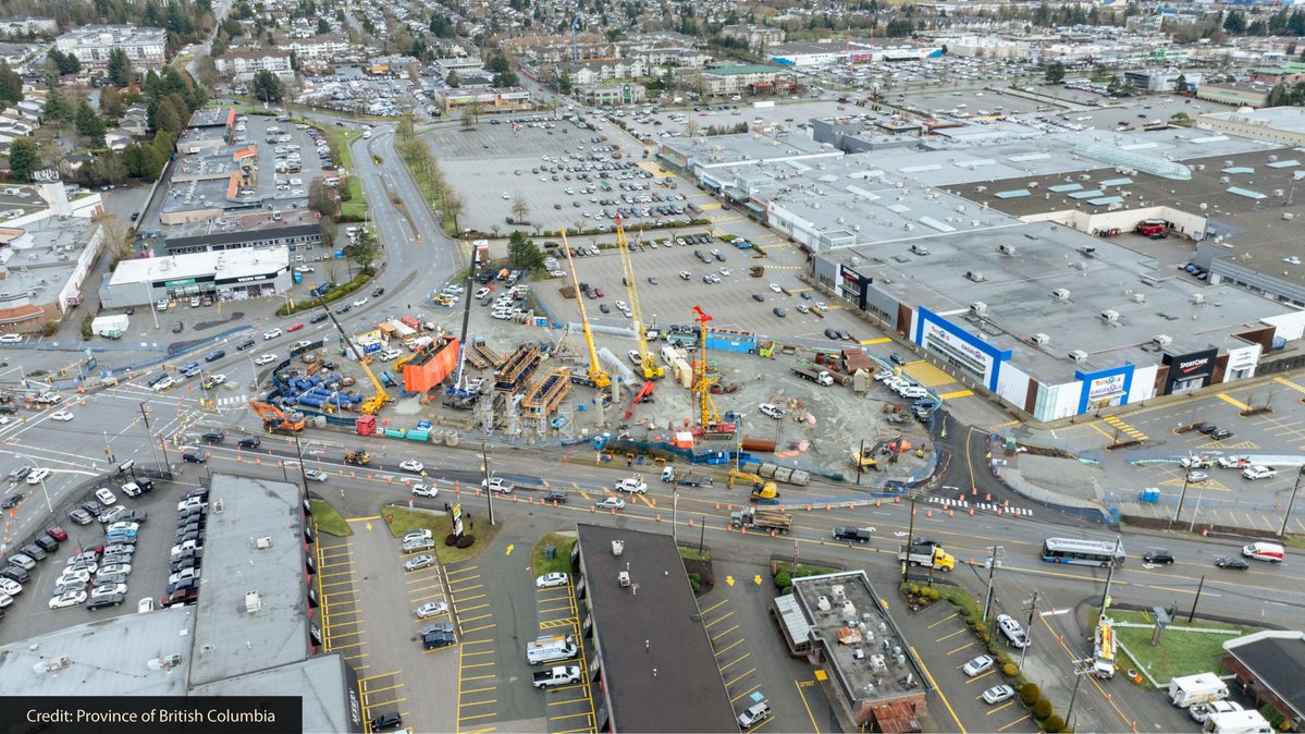 Major progress for public transit in Metro Vancouver, #BC! Construction is now underway at all eight stations across the Surrey Langley SkyTrain line.

Learn more: canada.ca/en/housing-inf…