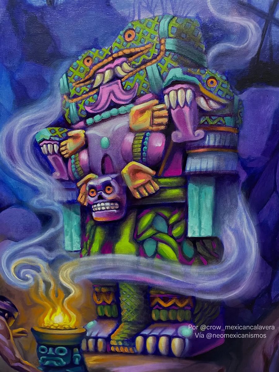 NeoMexicanismos's tweet photo. Coatlicue Tonantzin ::: por @crow_mexicancalavera #neomexicanismos https://t.co/T5QHWK7KIi