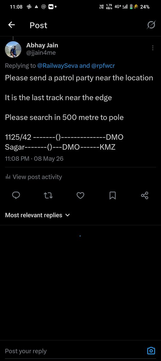 jjain4me's tweet photo. @rpfwcr @RailwaySeva @rpfwcrjbp https://t.co/WWChcoqVSq