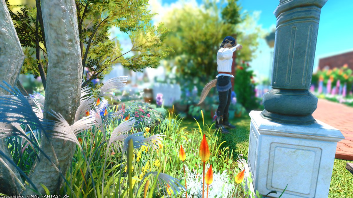 Krone_ff14's tweet photo. 喜んでくれるといいなぁと思いながら庭を作っている。個人的に可愛い。 https://t.co/cV1OKL6enD
